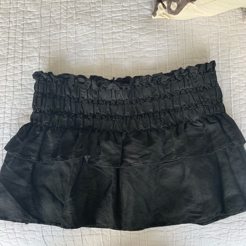 Isabel Marant Etoile Linen Blend Black Skirt